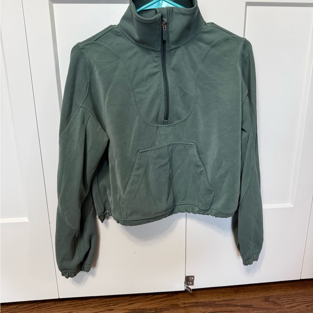 lululemon athletica Olive Green Half-Zip Pullover